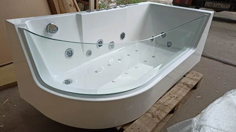 Приобрести frank ванна гидромассажная f105r 170х80 см, асимметричная, белая