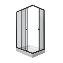 Triton Душевое Ограждение Вента БВ 120x80 см, черное Щ0000054464