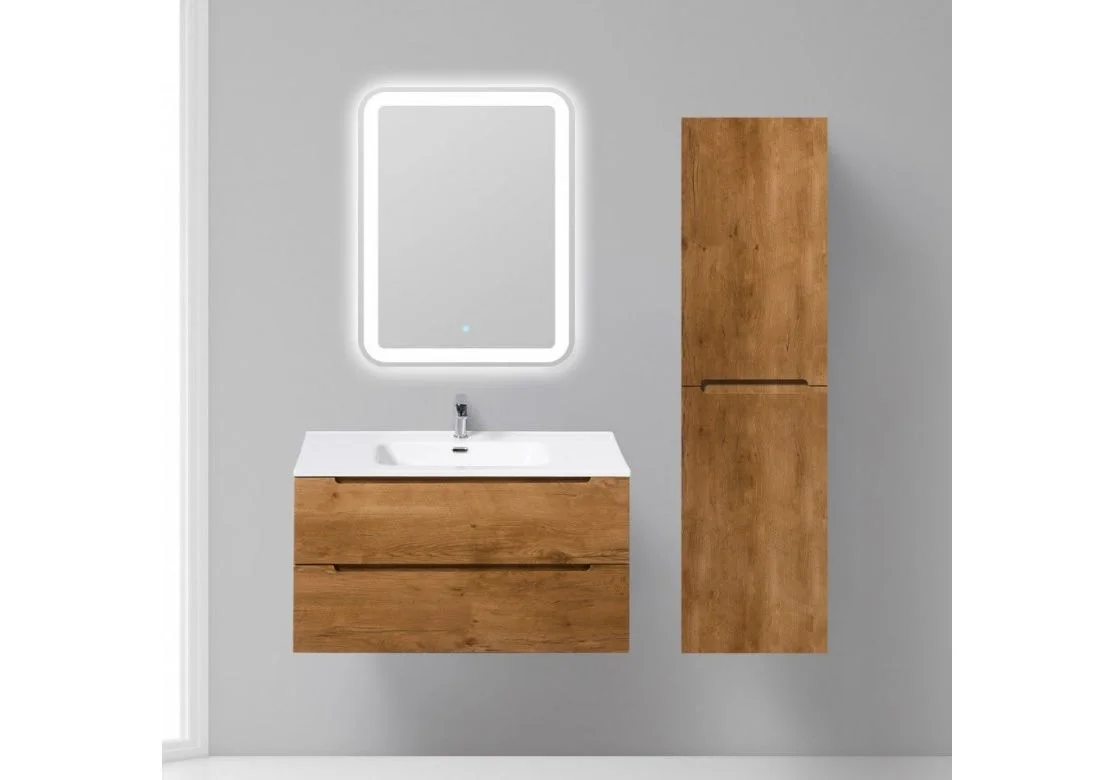 Приобрести тумба подвесная с раковиной belbagno etna-900-2c-so-rn-p 90 см, rovere nature