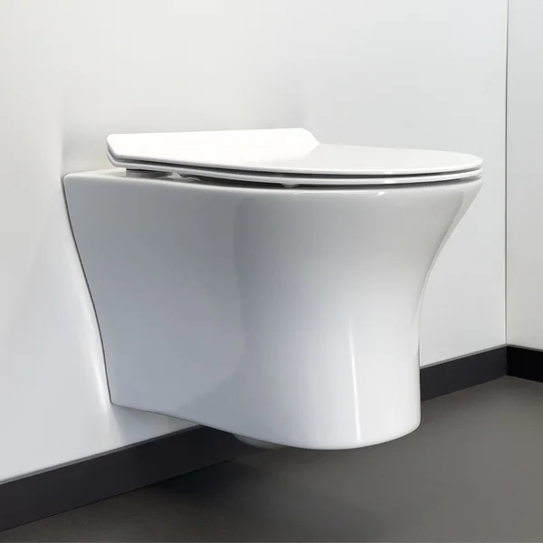 Приобрести comforty подвесной унитаз 109 безободковый, сиденье дюропласт softclose тонкое, быстросъёмное