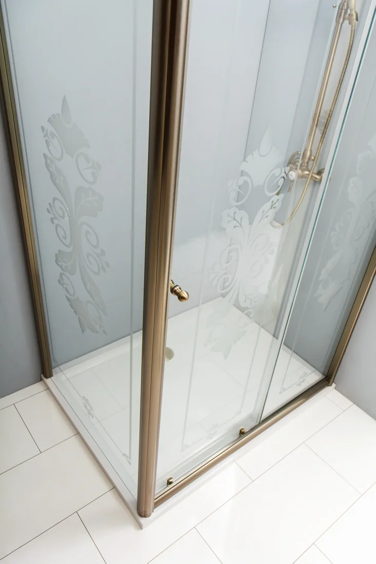 Приобрести cezares душевое ограждение giubileo 120х90 см, бронза giubileo-ah-1-120/90-scorrevole-cp-br