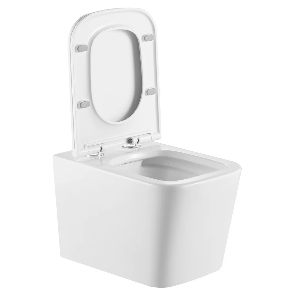 Приобрести triton подвесной унитаз verso 3032, безободковый с тонким сиденьем, микролифт