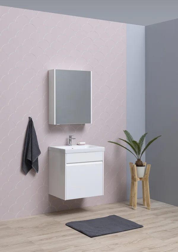 Приобрести aquanet зеркальный шкаф палермо 60 см, белый