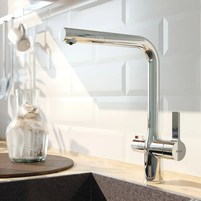 Приобрести iddis смеситель для кухни pure 333,8мм, хром pursbfli05