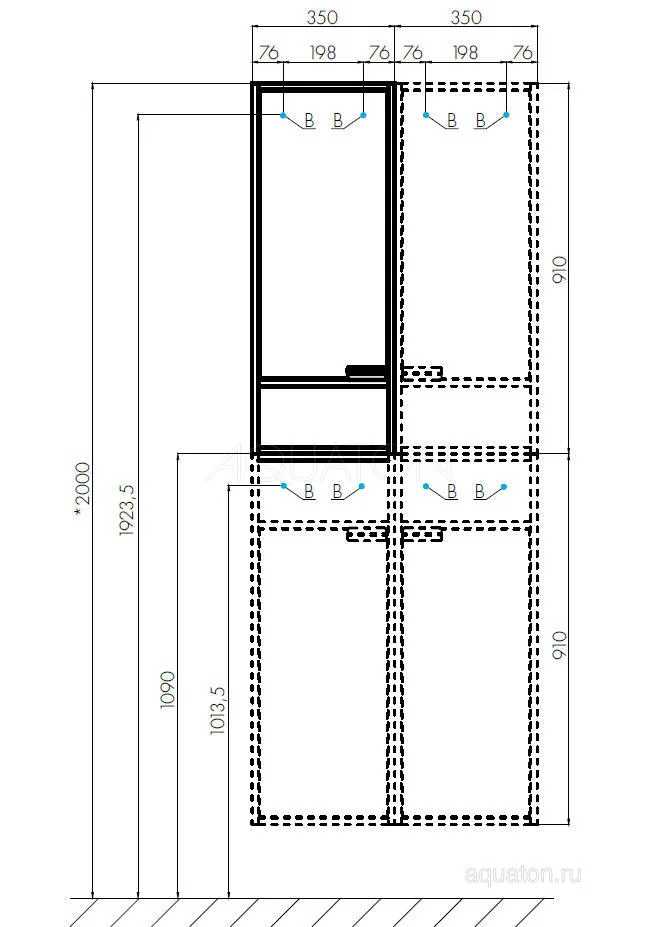 Приобрести акватон флай шкаф одностворчатый белый, дуб крафт левый