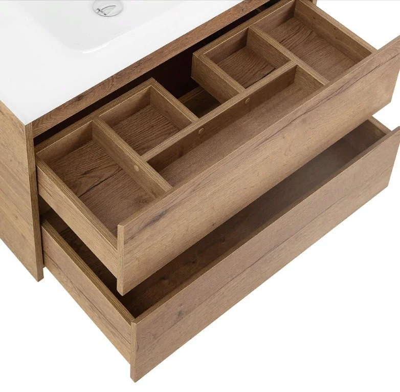 Приобрести тумба подвесная с раковиной belbagno kraft-900-2c-so-rt 90 см, rovere tabacco