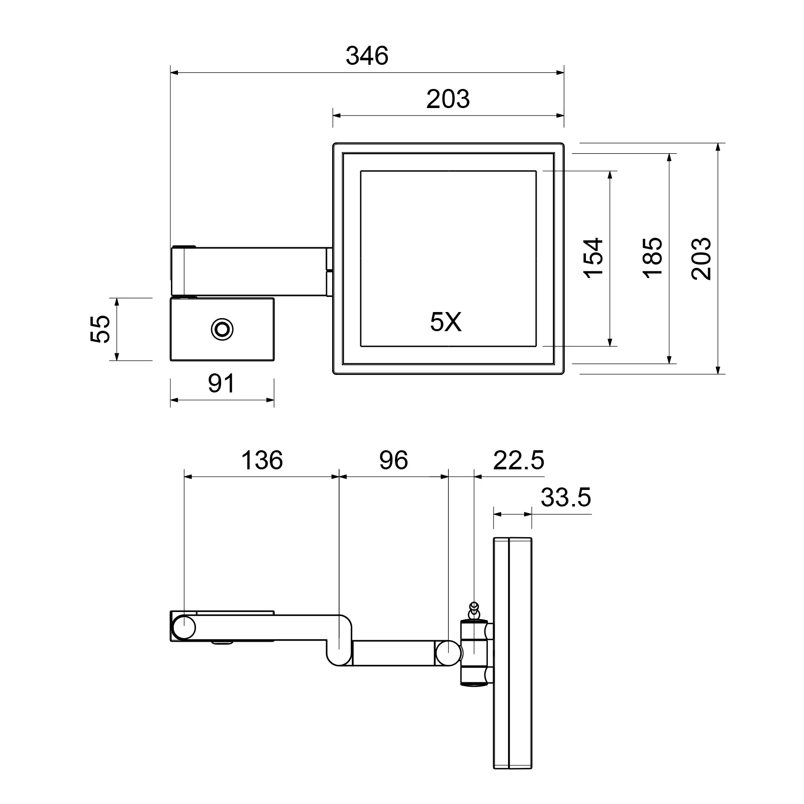 Приобрести зеркало с подсветкой timo selene 17074/17 золото матовое