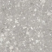 Плитка напольная Gracia Ceramica Terrazzo matt grey PG 01 600x600, серый, 1-й сорт 