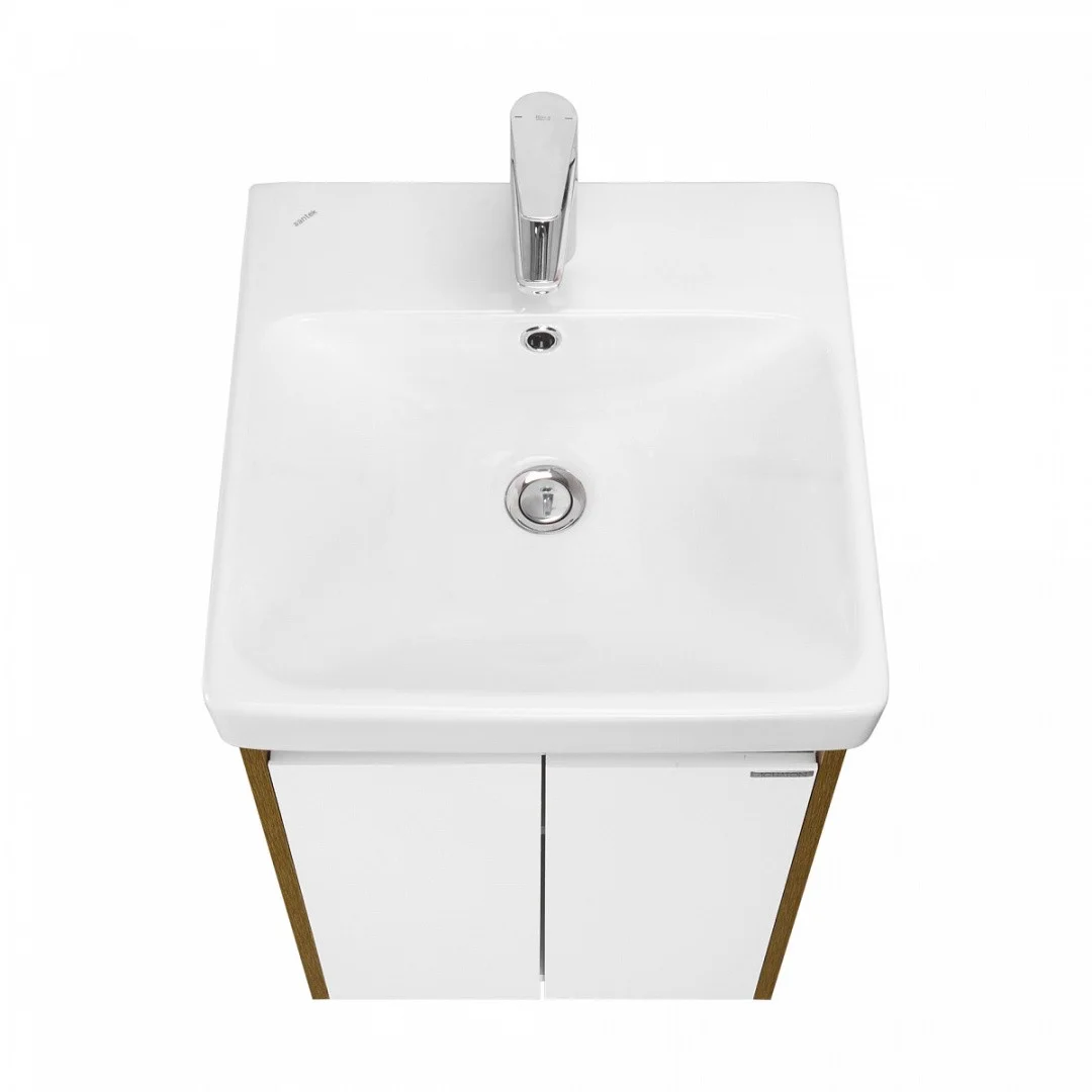 Приобрести акватон тумба c раковиной сканди 45 doors универсальная, белый/дуб рустикальный