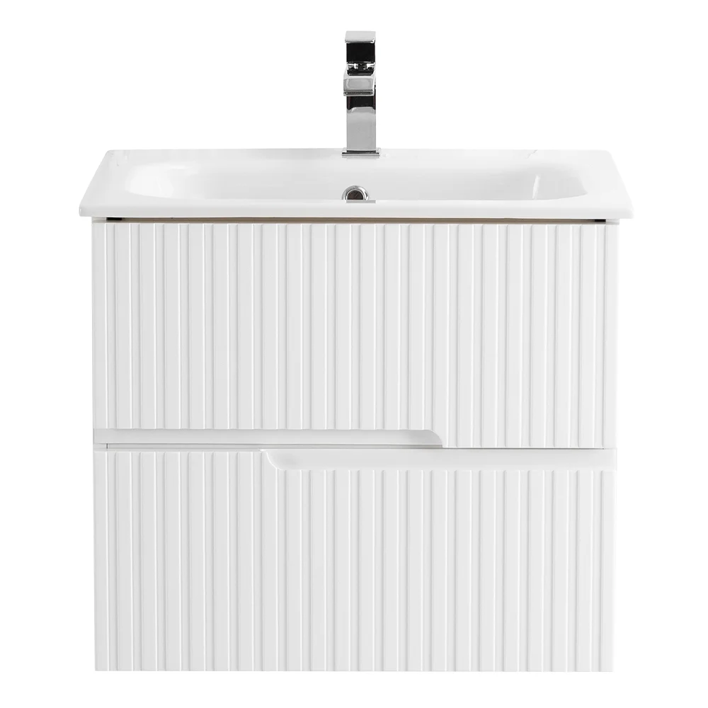 Приобрести cezares тумба подвесная с раковиной duet 60 см bianco lucido, белый глянец duet-600-2c-so-bl