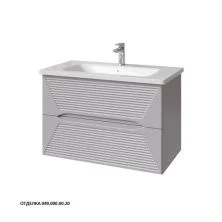 Caprigo Тумба с раковиной MODO-Smalty Terza 80 см, серая , эмаль 35613eml 3