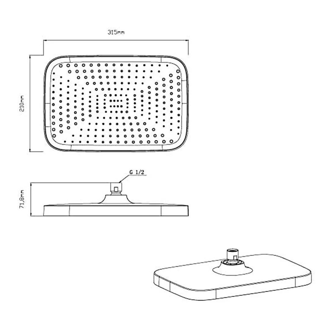 Приобрести vincea встраиваемая душевая система с термостатом, хром vsfw-321mt1rch