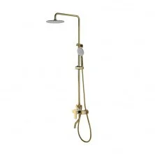 IDDIS Душевая система Cloud, круглая d-218мм, белый\золото CLOWG00i06