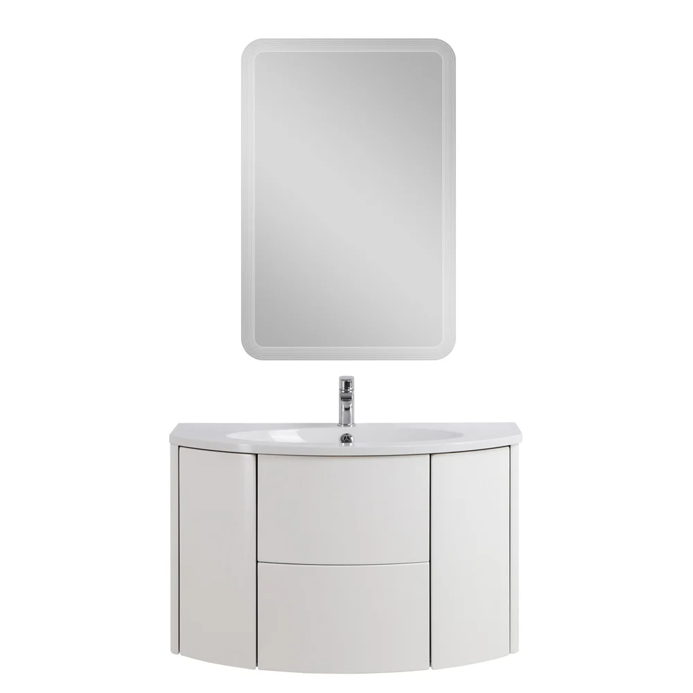 Приобрести cezares тумба подвесная с раковиной eden 91 см bianco lucido, белая 55146