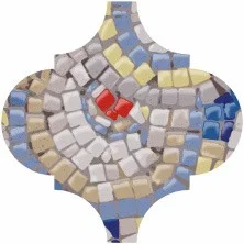 Декор настенный Kerama Marazzi Арабески майолика A169 Белый Орнамент