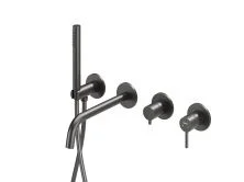 Hayzburg Встраиваемый смеситель для ванны и душа, графит HB-2004GG