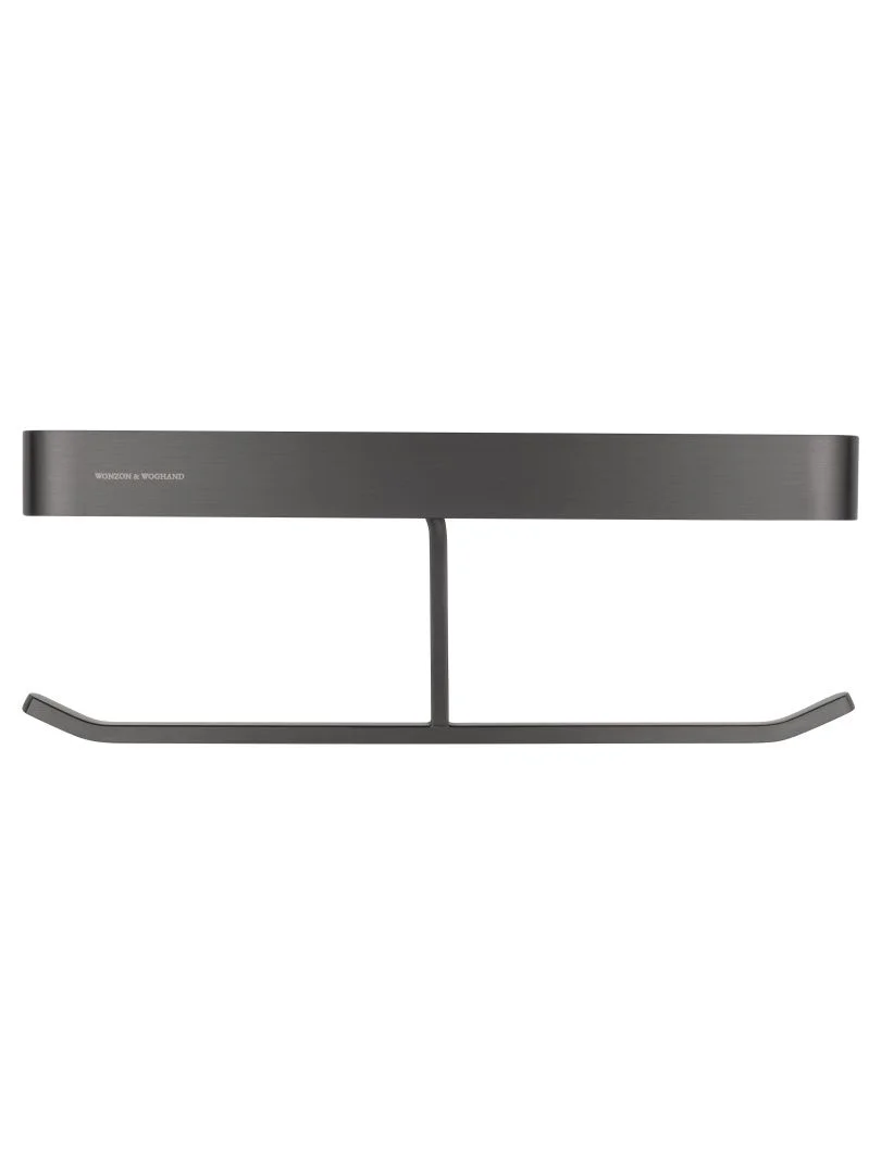 Приобрести двойной держатель для туалетной бумаги с полкой wonzon & woghand lotte, темный графит (ww-8356a-bgm)