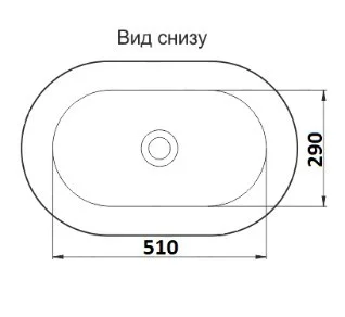 Приобрести раковина-чаша ceramalux 52 см 9025