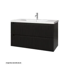 Caprigo Тумба с раковиной TERMIN-Smalty STRIPE 100 см, графит, эмаль