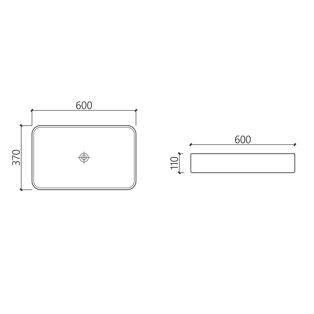 Приобрести hayzburg накладная раковина чаша 60х37 см, черная матовая hb-0035-60mb