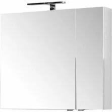 Aquanet Зеркальный шкаф Порто 80 см, белый