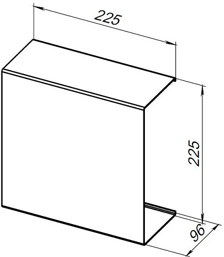 Приобрести aquanet полка магнум 22,5x22,5 см белая, квадрат 00302235