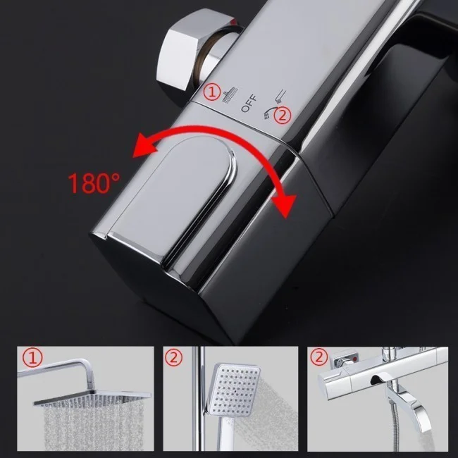 Приобрести gappo душевая система g2491 с термостатом, хром 16228