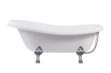 AQUA DE MARCO Отдельностоящая ванна Edelweis 170x78см, хромированные ножки, 1170WSEDE