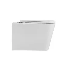 Briz Унитаз подвесной IMPRESS безободковый, торнадо, сиденье дюропласт с микролифтом, белый