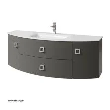 Caprigo Тумба с раковиной LEGATO 140 см, графит