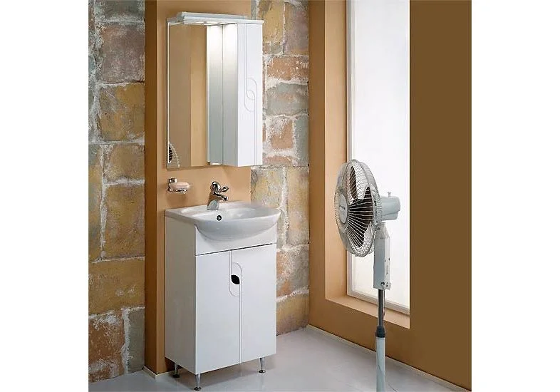 Приобрести тумба напольная с раковиной акватон панда 50 см 1a053701pd010, 1wh110171, белый