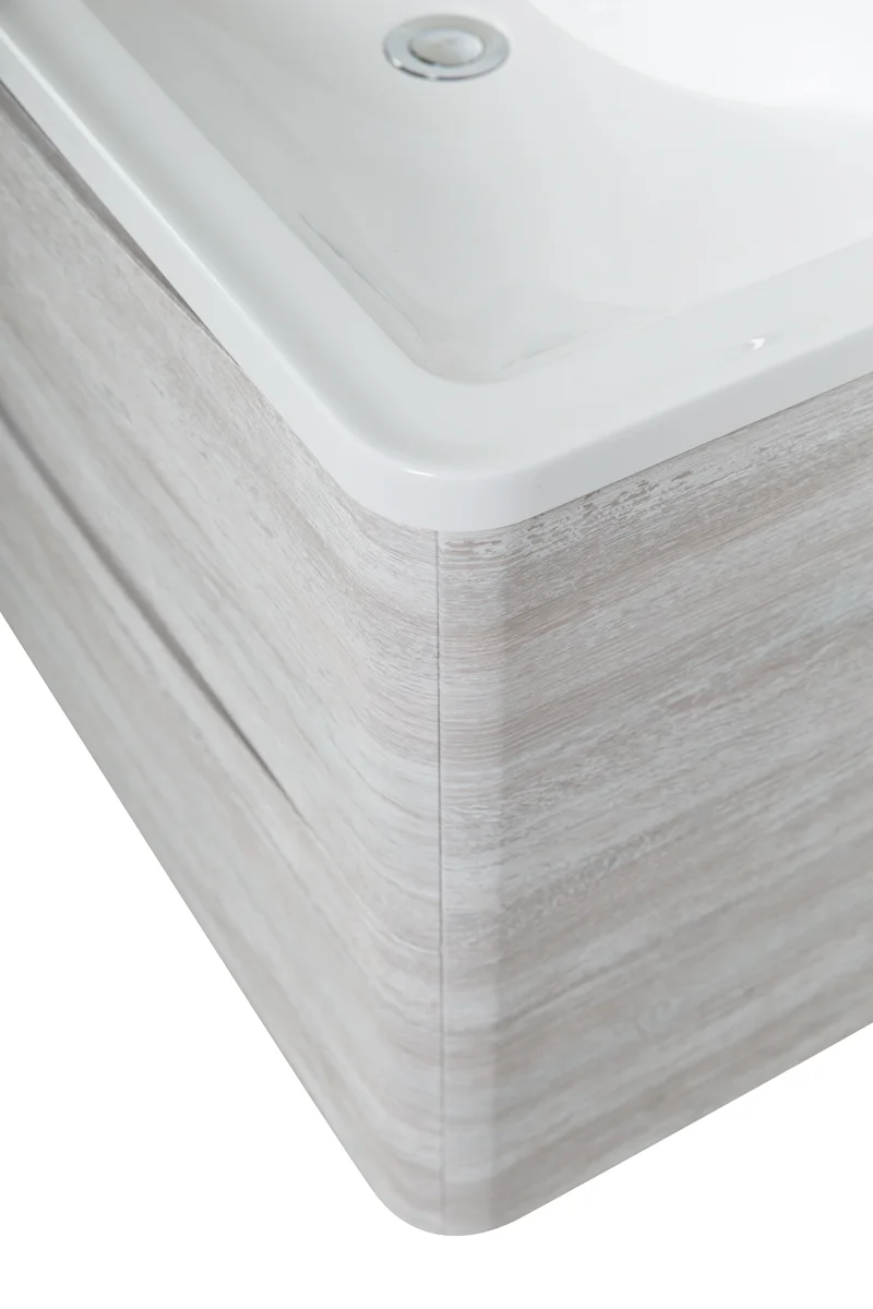 Приобрести belbagno тумба с раковиной acqua 90 см, подвесная rovere vintage bianco, белая раковина