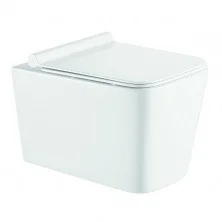 Azario Mona Унитаз подвесной безободковый, в комплекте с сидением микролифт (AZ-0057)