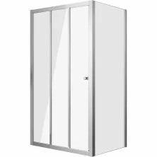 Grossman Душевое ограждение Falcon 90х100 см, прямоуное, хром\ прозрачное GR-D90-P100Fa