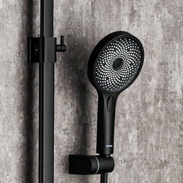 Приобрести gappo душевая система g2495-2 с термостатом, черный 30046