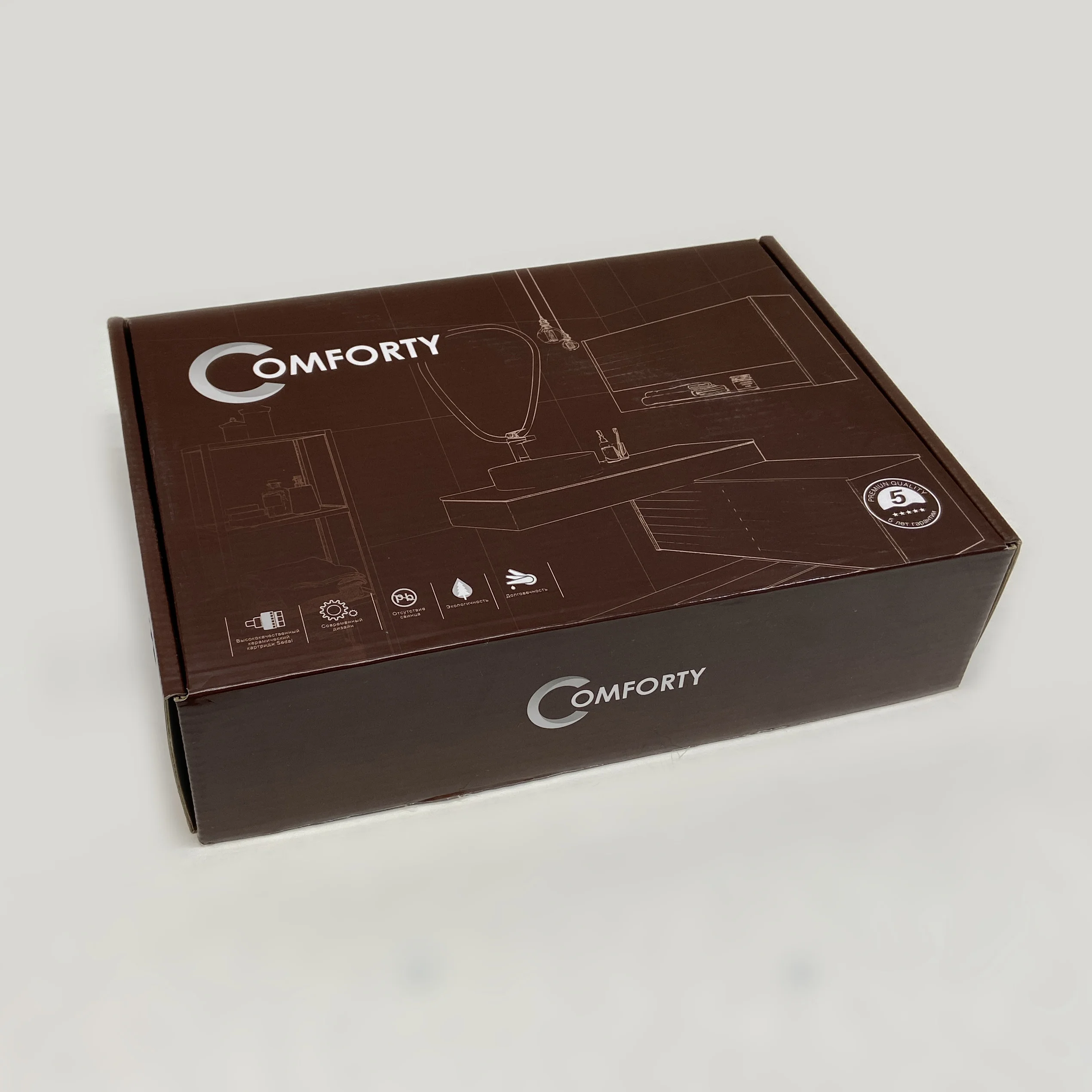Приобрести comforty смеситель для раковины, белый, fc018b-ckbt