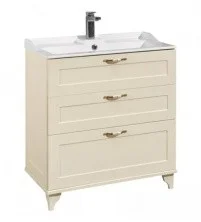 Тумба напольная с раковиной Акватон Леон 80Н см 1A187801LBPR0,1A708031FB010, дуб бежевый