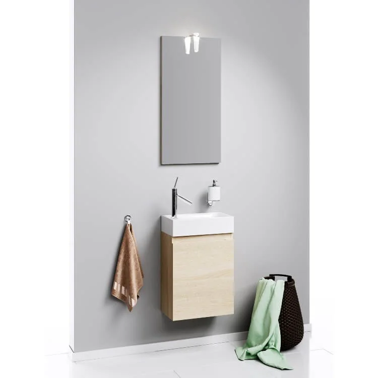 Приобрести тумба подвесная с раковиной aqwella леон-мр 40 см, дуб сонома ln-mp.01.04/ds