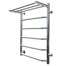 Тругор Водяной полотенцесушитель Браво П6 400х800 мм R с полкой и боковым подводом, хром 00-00017294