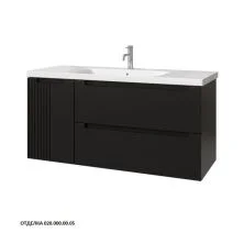 Caprigo Тумба с раковиной TERMIN-Smalty META 120 см, левая, графит, эмаль