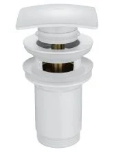 Донный клапан для раковины 1 1/4 WONZON & WOGHAND, Белый матовый (WW-88SS08-MW)