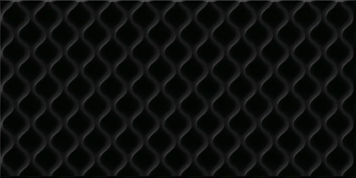 Приобрести плитка настенная cersanit deco черная рельеф