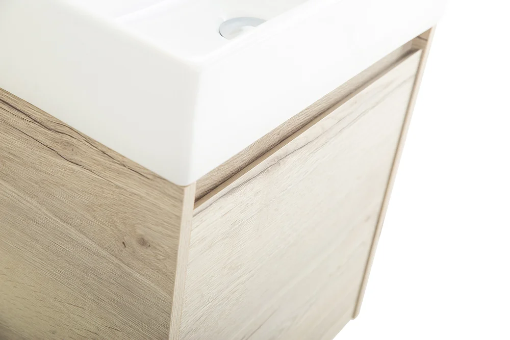 Приобрести belbagno тумба с раковиной kraft mini 50 см, подвесная rovere galifax bianco правосторонняя, белая раковина