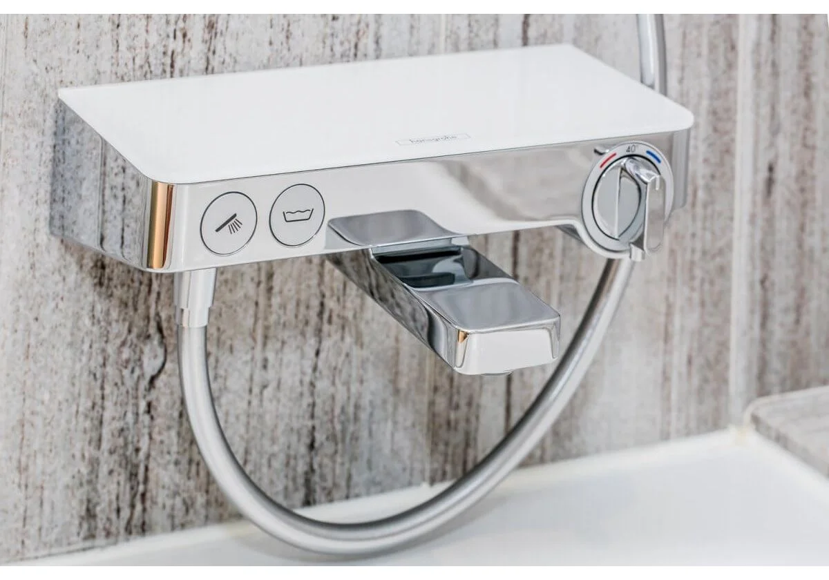 Приобрести 13151400 showertablet select термостат для ванны showertablet select 300 вм, ½’, белый/хром