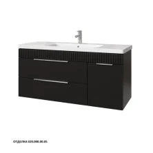 Caprigo Тумба с раковиной MONBAR-Smalty 120 см, правая, графит, эмаль