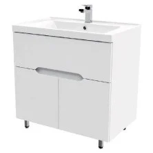 Mirsant Тумба напольная SOHO Quadro LIGHT 80 см с раковиной Deept-80 УТ000076259