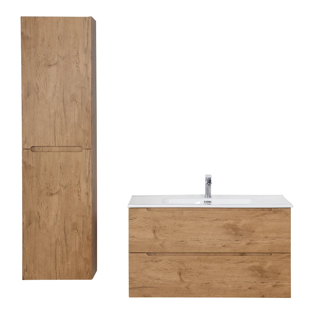 Приобрести belbagno тумба с раковиной etna 100 см, подвесная rovere nature, белая раковина