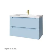 Caprigo Тумба с раковиной TERMIN-Smalty 90 см, голубая, эмаль