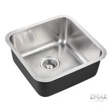 Emar Кухонная мойка 44х44 см, сатин EMB-127A PVD Nano Satine