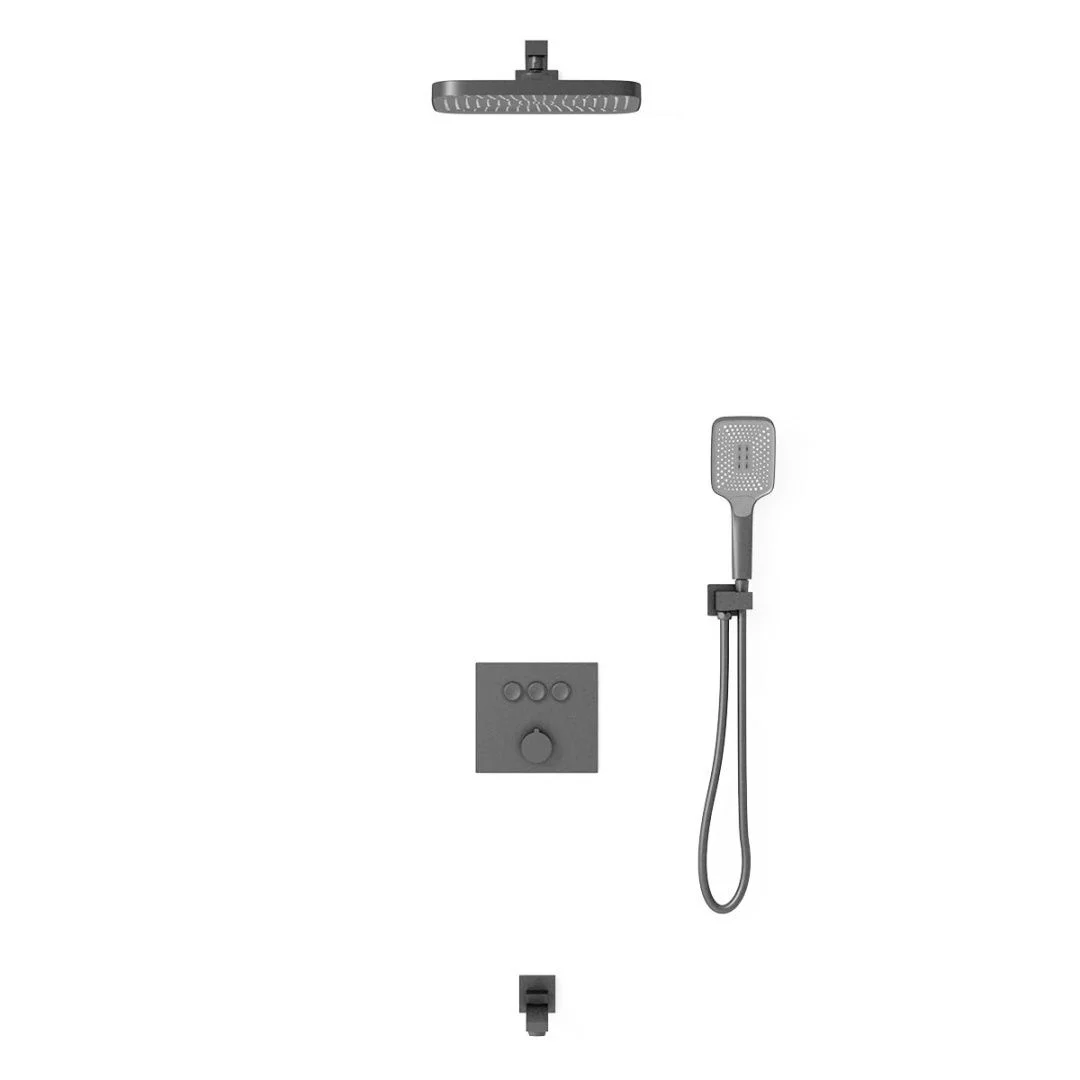 Приобрести vincea встраиваемая душевая система , оружейная сталь vsfw-4311gm